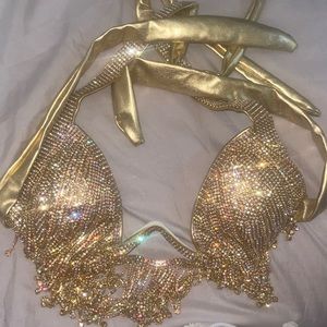 Gold Bralette
